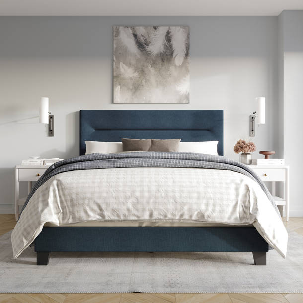 Ebern Designs Emery Upholstered Standard Bed & Reviews | Wayfair